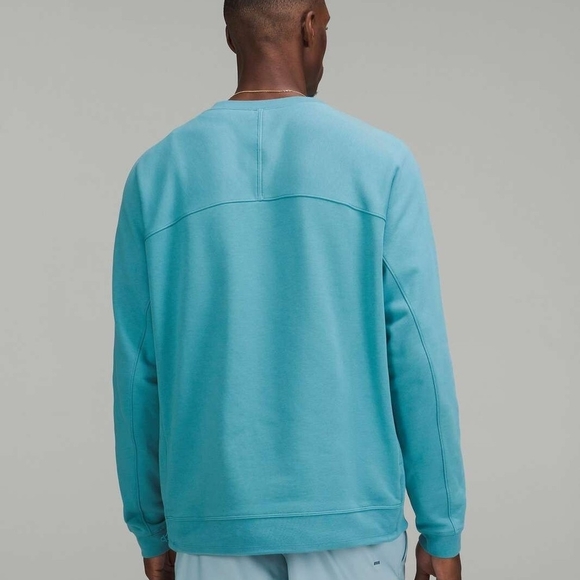 Lululemon French Terry Oversized Long Sleeve Crew Sweatshirt Men's M Blue - Picture 2 of 9